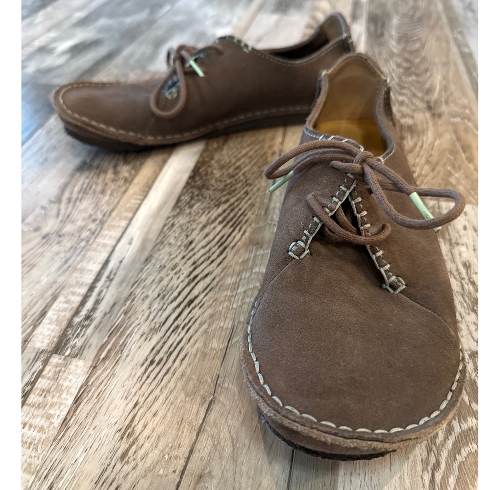 Clarks Originals Womens Faraway Field‎ Oxford Shoes 8M Suede Brown Lace Up Shoes